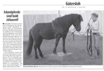 Neue Westf�lische 13.5.2009